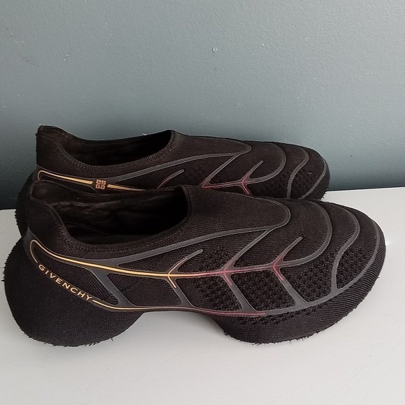 Givenchy Other - Givenchy Black Knit Slip On Sneakers Athletic Shoes Mens Size 9 US